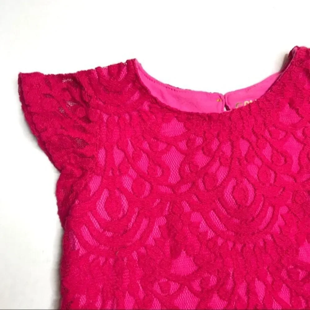 𝅺genuine Kids by Oshkosh Lace Peplum Keyhole Blouse